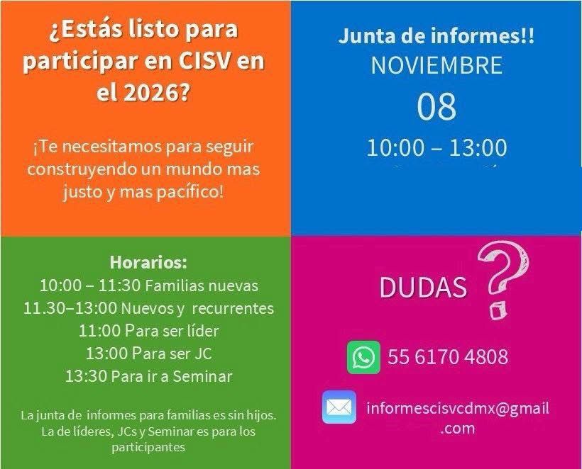 Junta Informativa CDMX